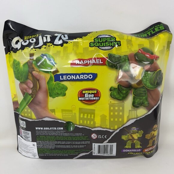 Hero’s of Goo Jit Zu Teenage Mutant Ninja Turtles of 2-Pack Leonardo & Raphael - Picture 2 of 4